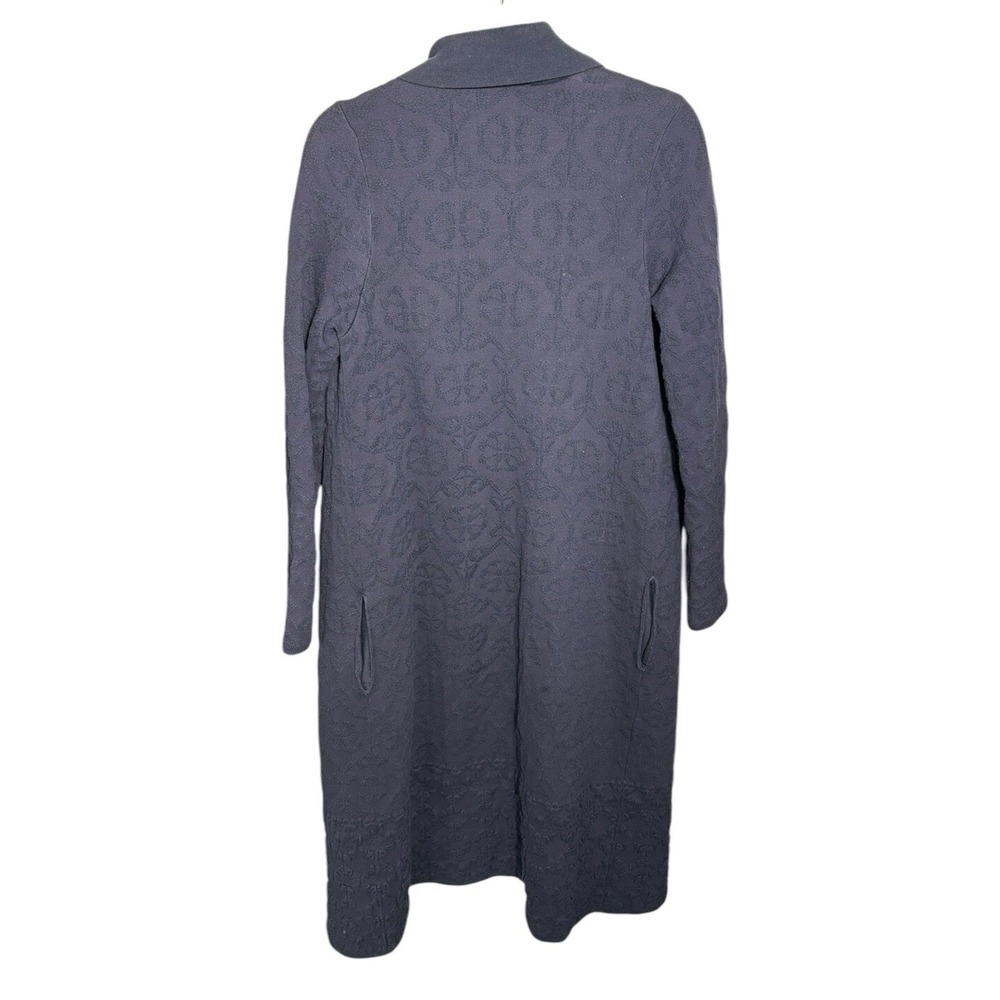 Moth Anthropologie Duster Cardigan Navy Size Small Pockets - Picture 5 of 5